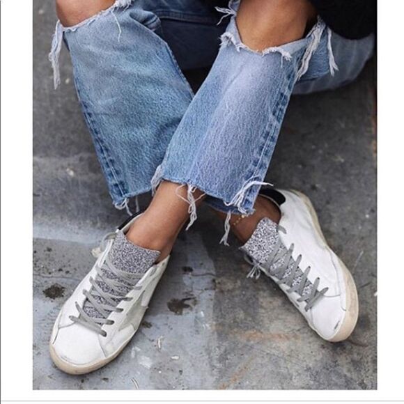 Golden Goose Superstar Limited Edition Swarovski Crystal Tongue Sneakers - Picture 3 of 16